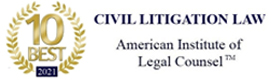 AIOLC 2021 10 Best Civil Litigation Attorney